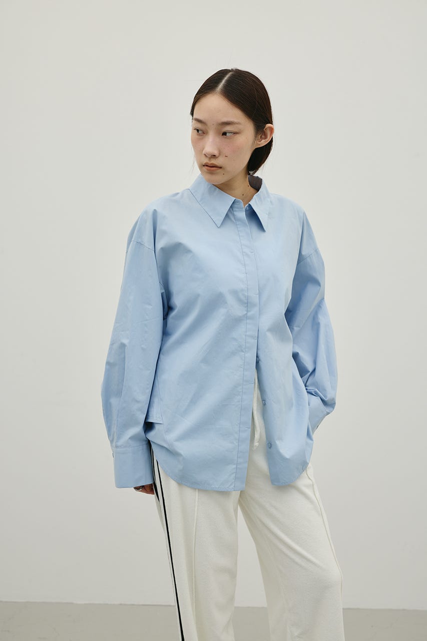 バックオープンデザインシャツ SAX FREE