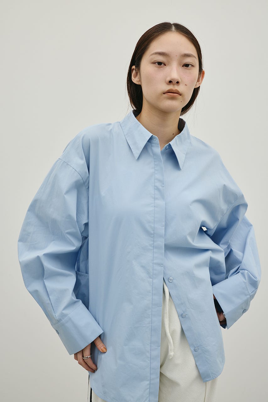 バックオープンデザインシャツ SAX FREE