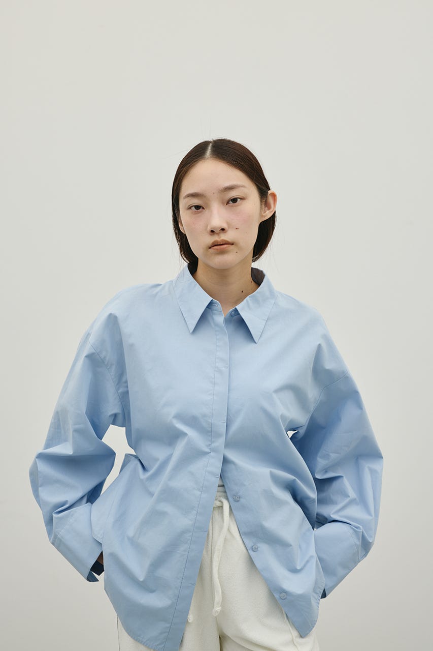 バックオープンデザインシャツ SAX FREE