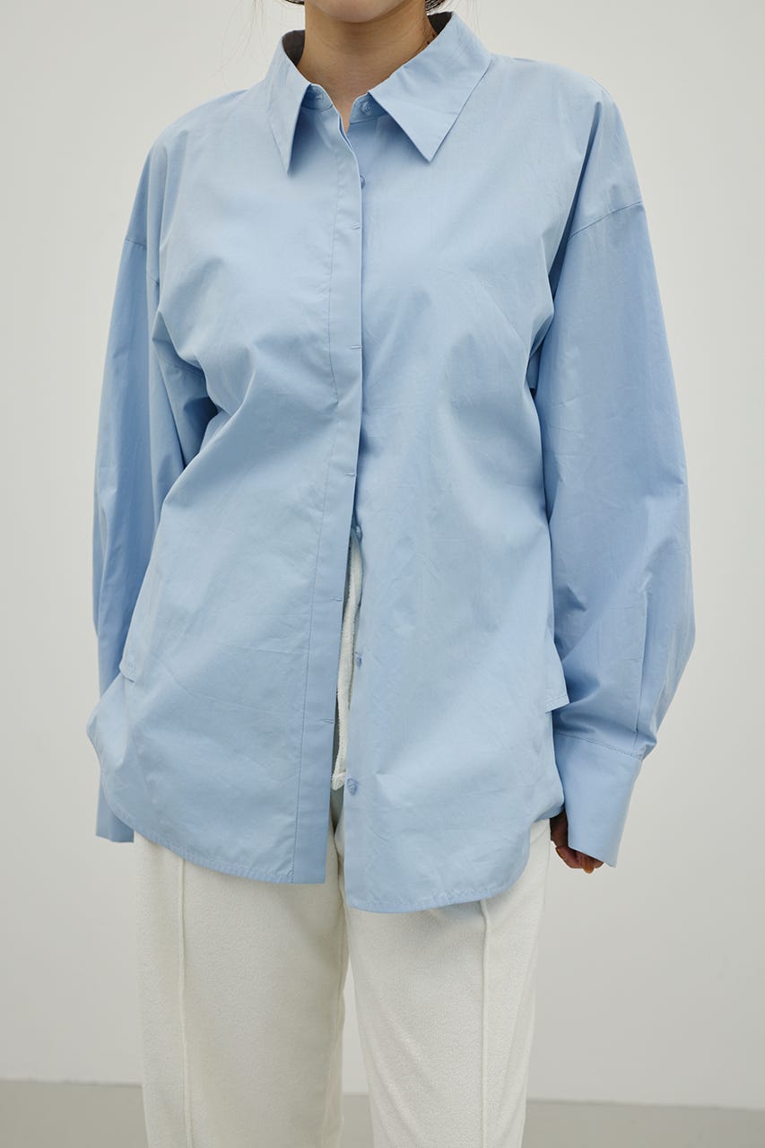 バックオープンデザインシャツ SAX FREE