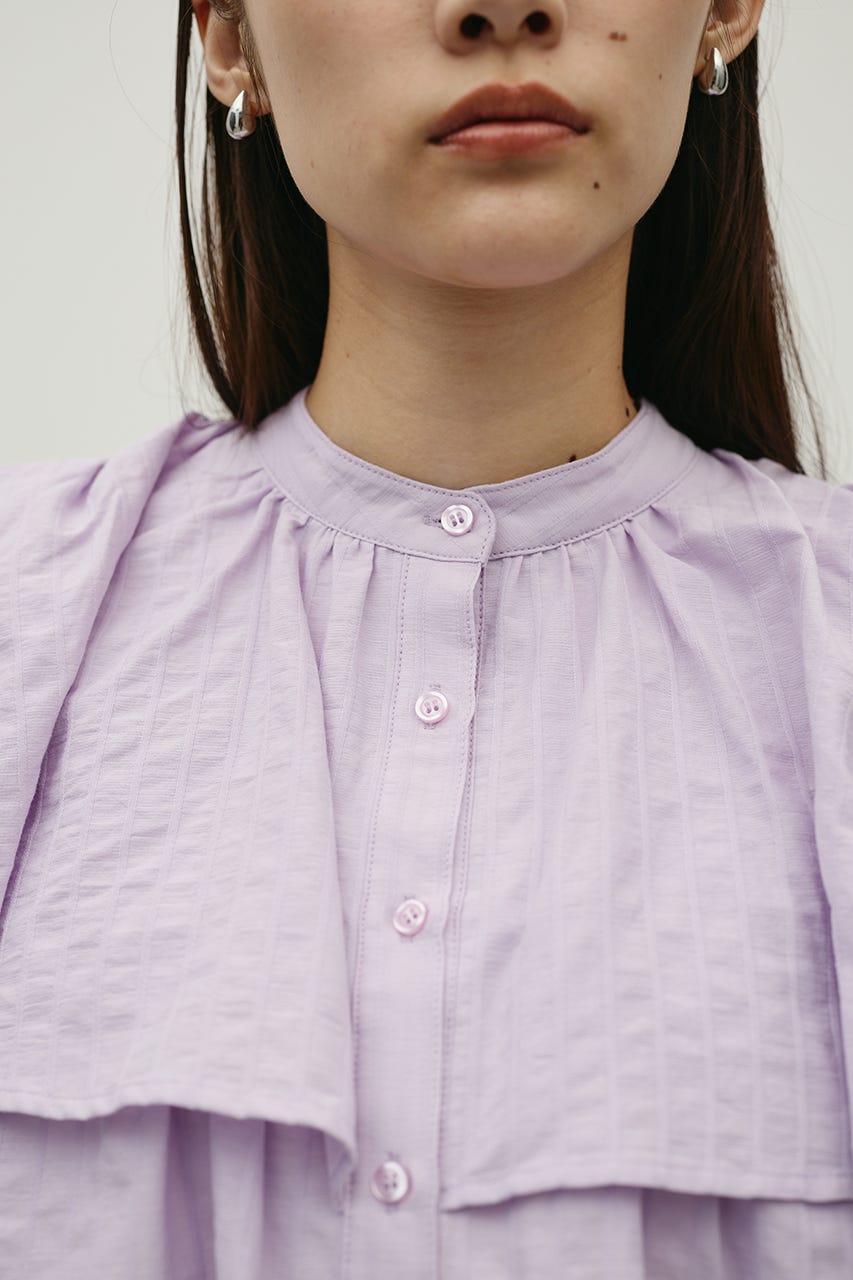 ティアードフリルシャツ PUR FREE