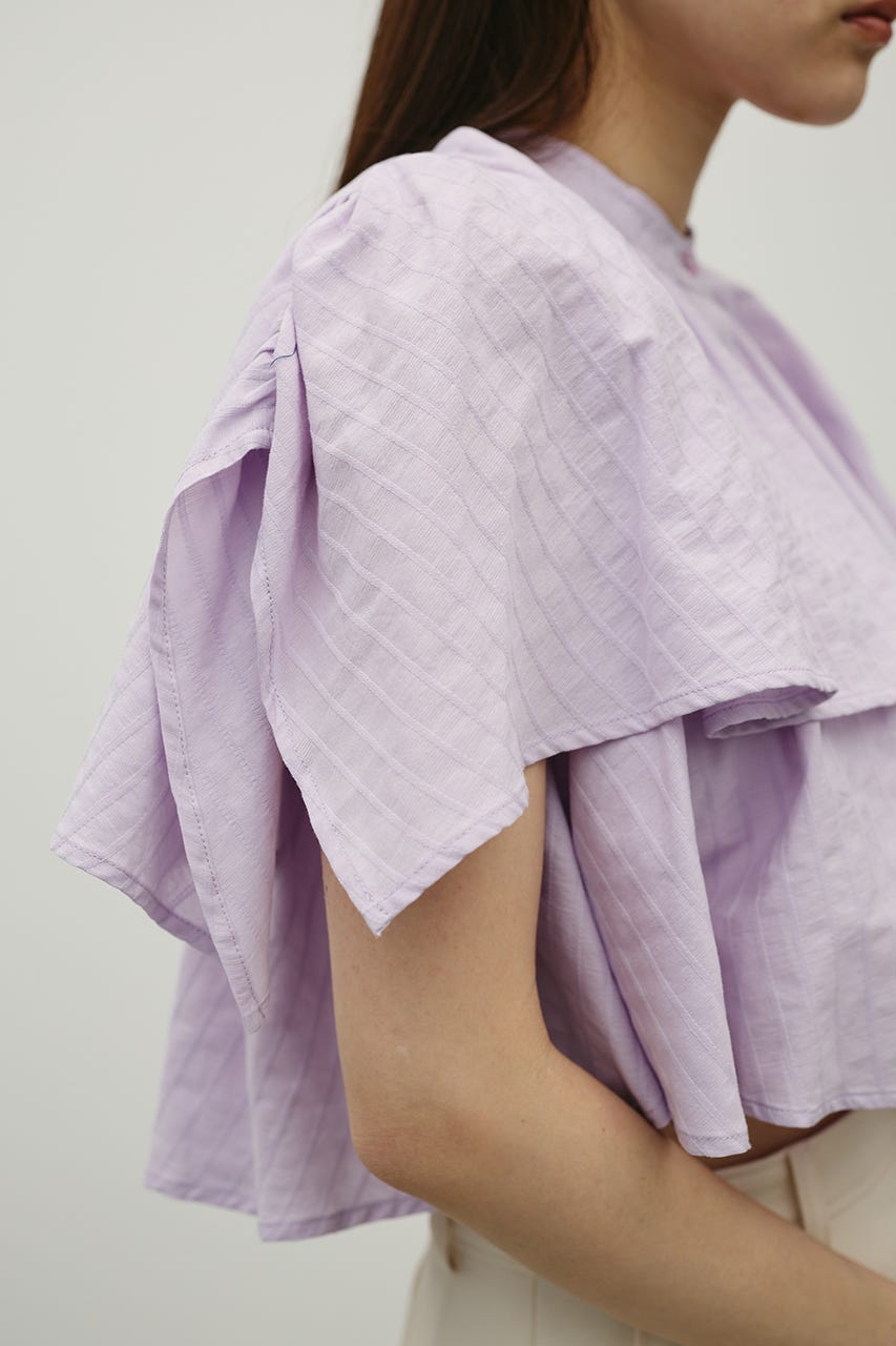 ティアードフリルシャツ PUR FREE