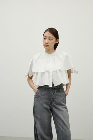 ティアードフリルシャツ