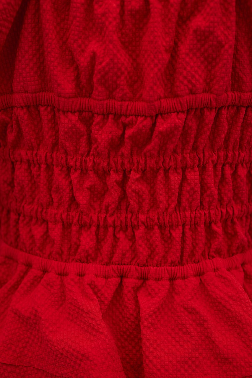 ギャザーペプラムキャミ RED FREE