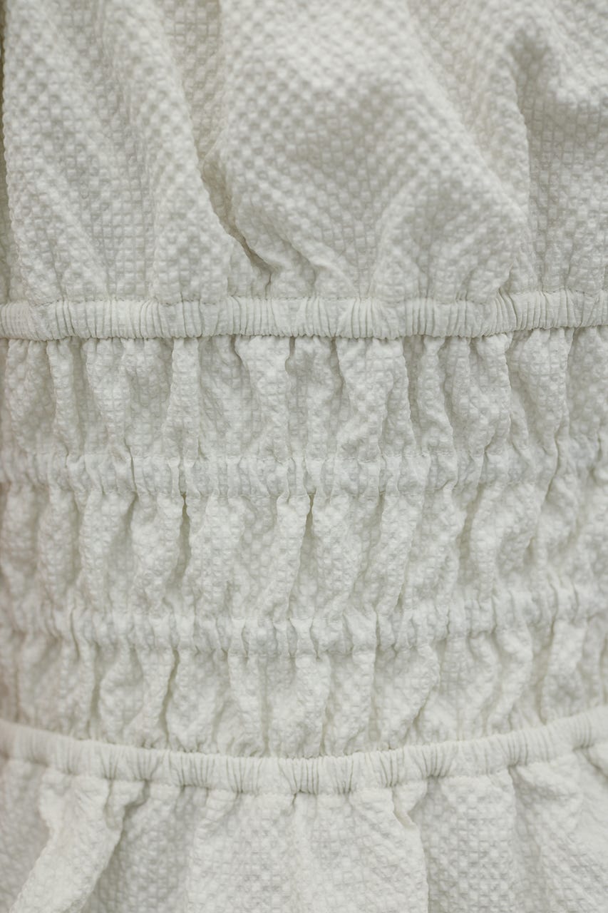 ギャザーペプラムキャミ WHT FREE