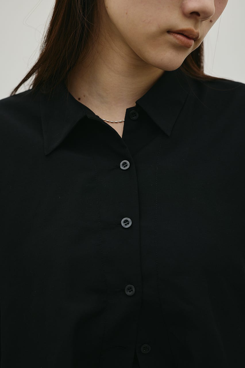 バルーンスリーブシャツ BLK FREE