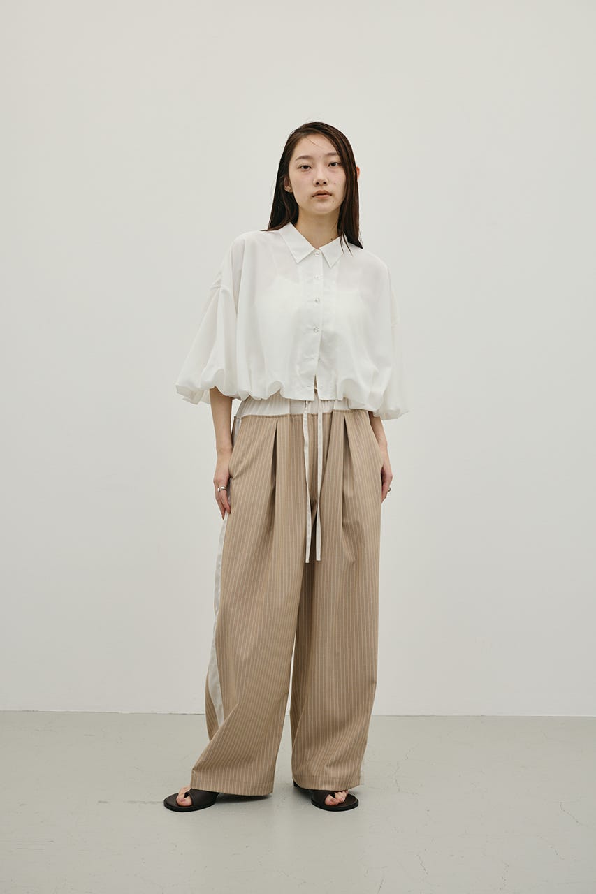 バルーンスリーブシャツ WHT FREE