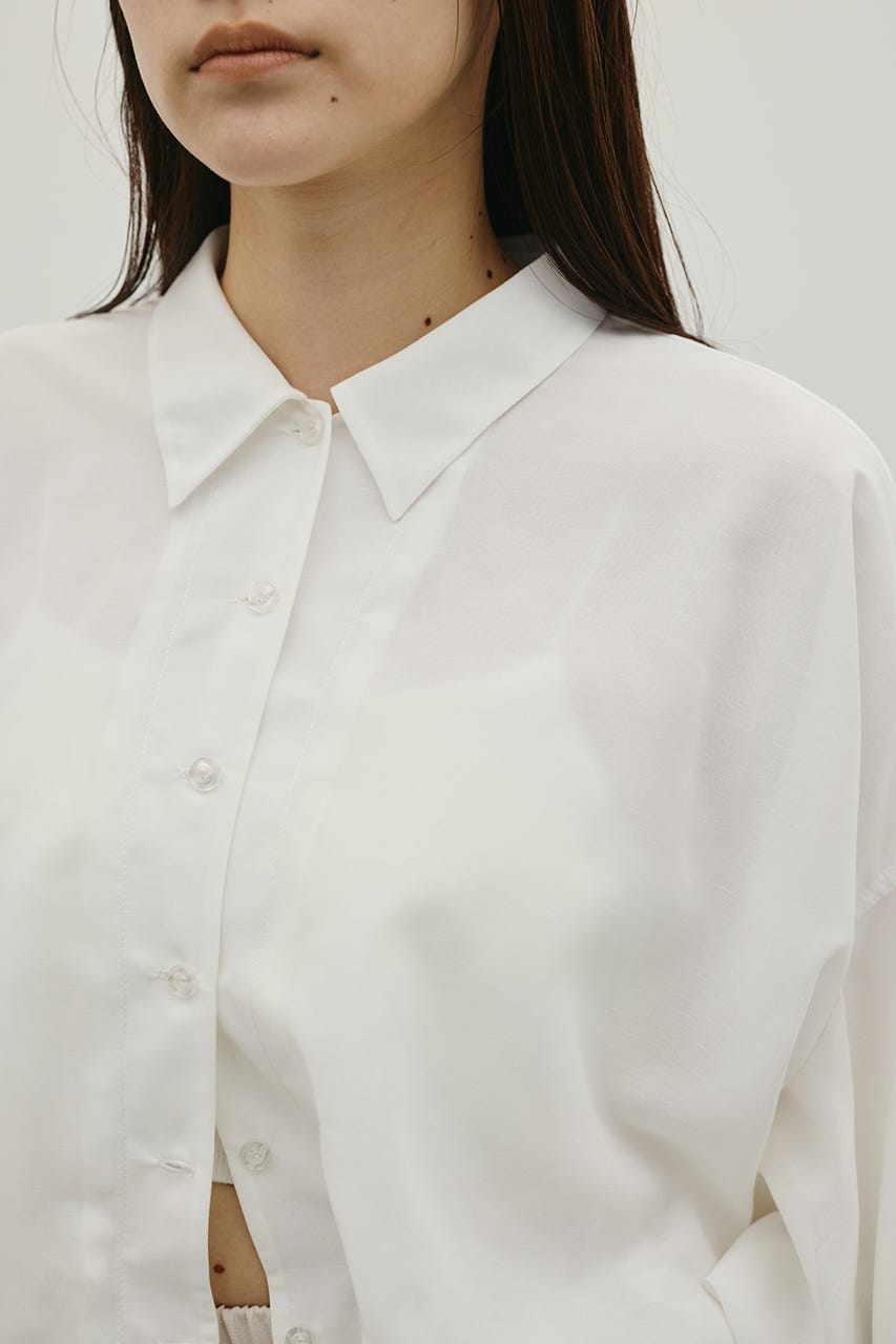 バルーンスリーブシャツ WHT FREE