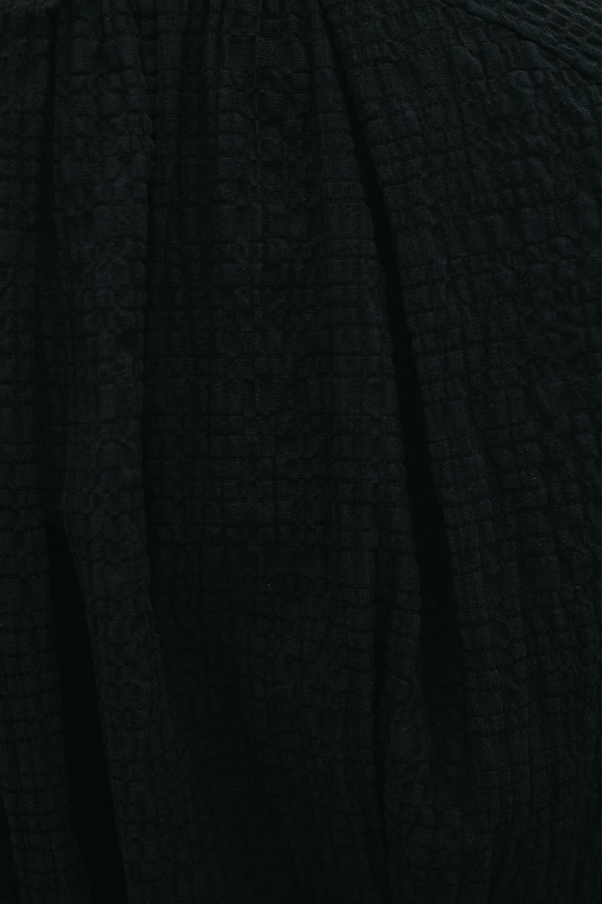 ボリュームスリーブレースブルゾン BLK FREE