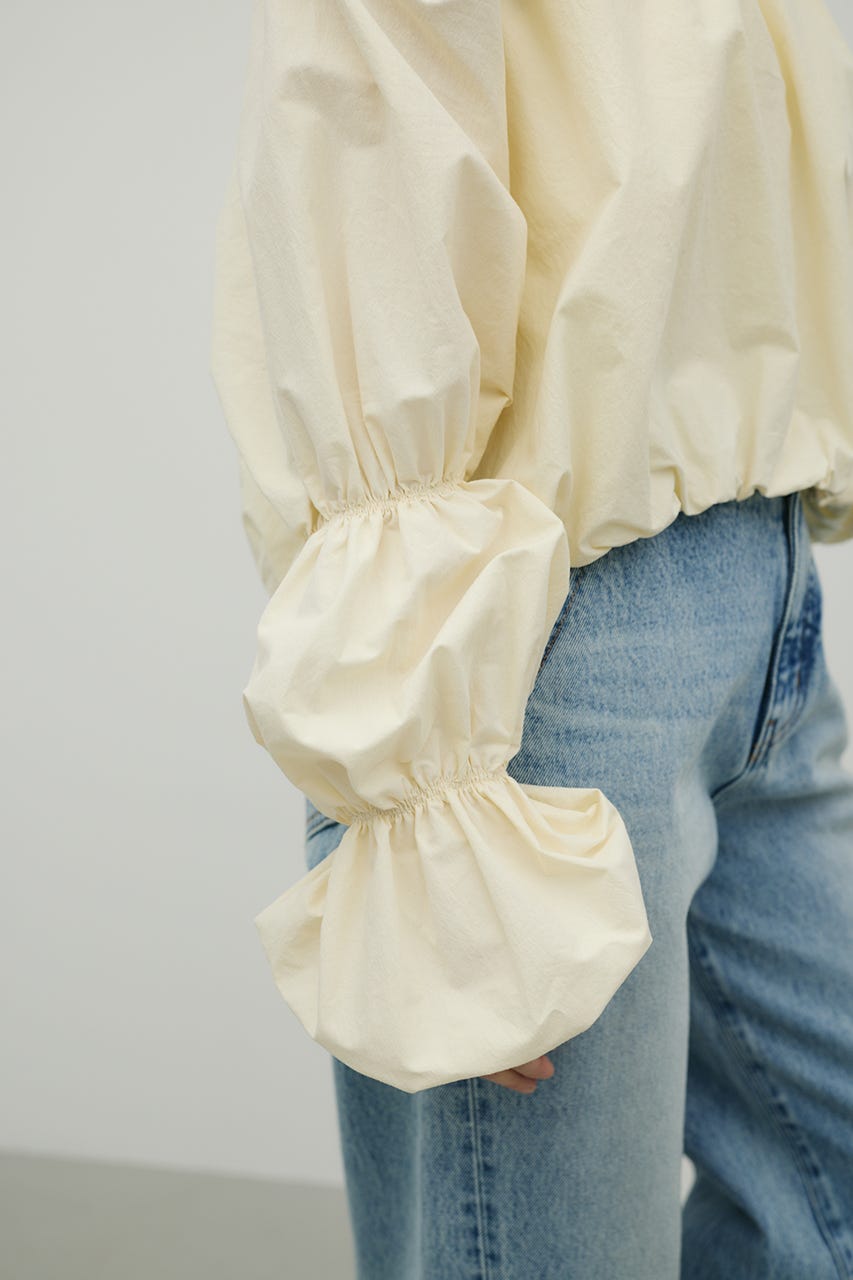 ランタンスリーブオフショルトップ YEL FREE