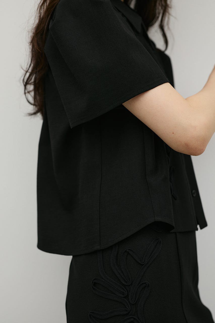 コードアクセントシャツ BLK FREE