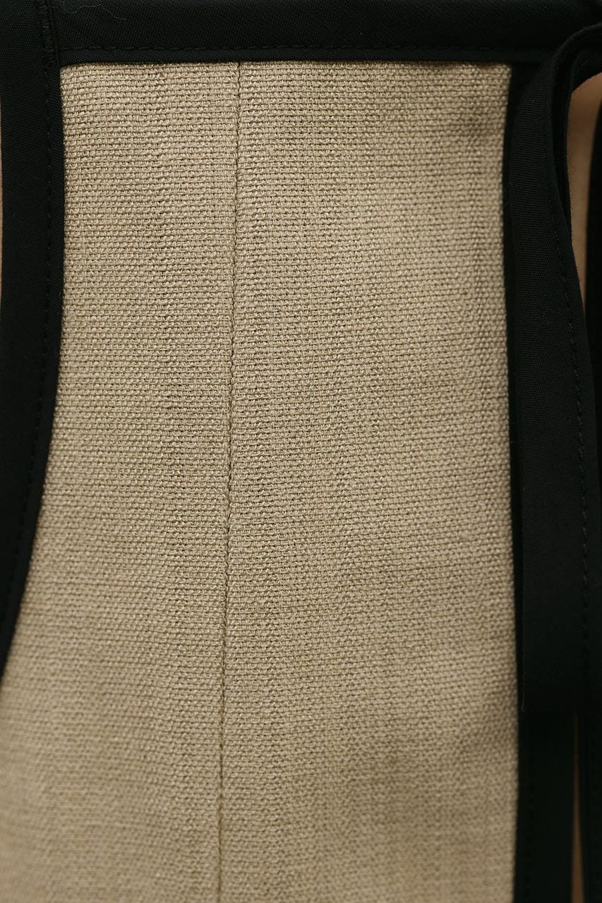 セットアップバイカラーキャミ BEG S