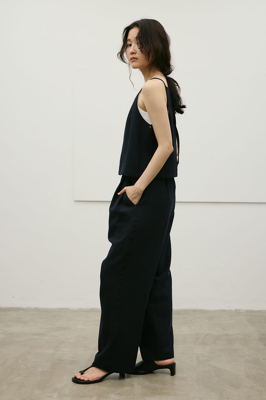 セットアップバイカラーキャミ NVY S