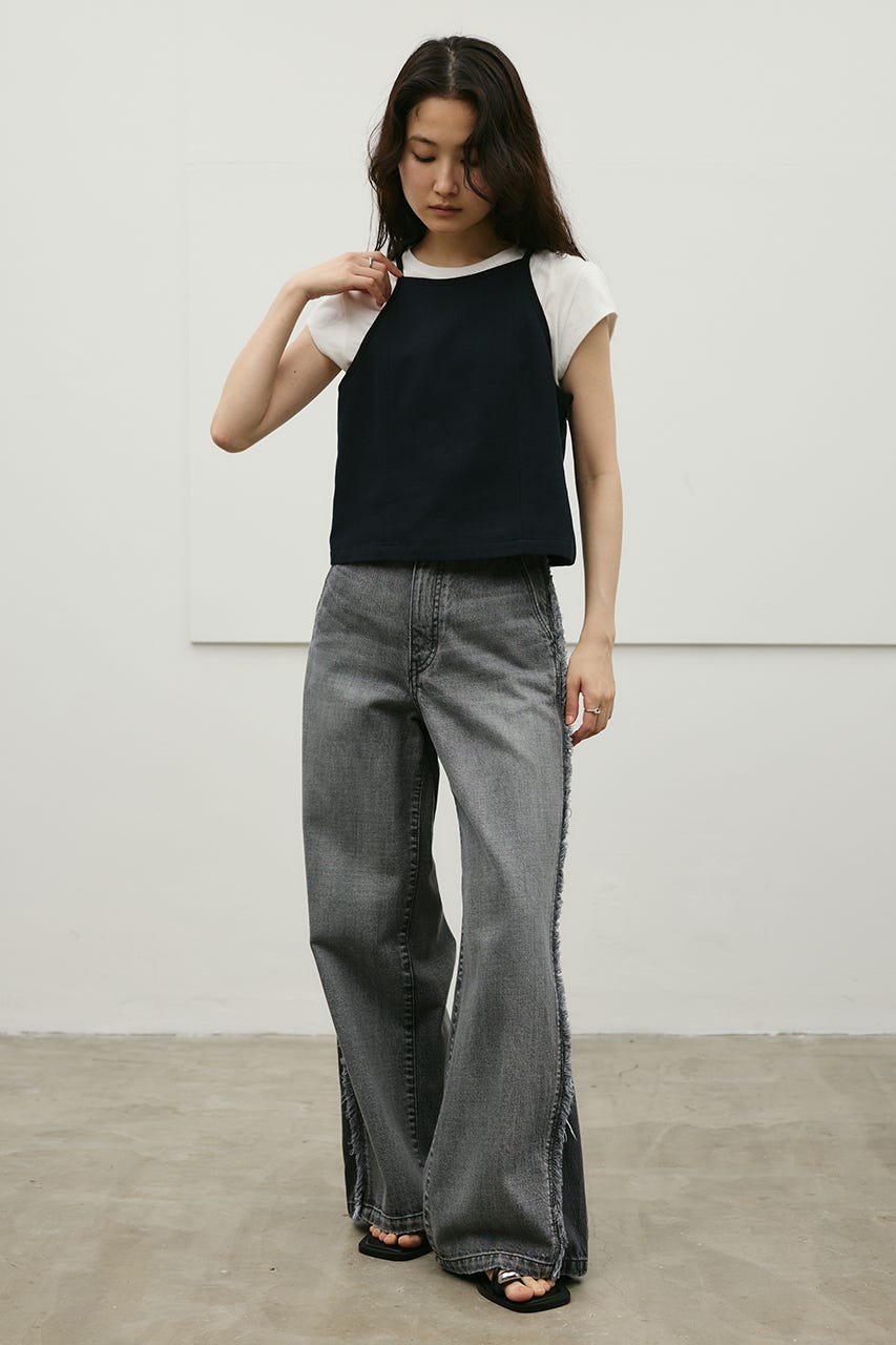 セットアップバイカラーキャミ NVY S