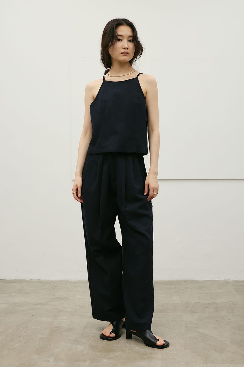 セットアップバイカラーキャミ NVY S