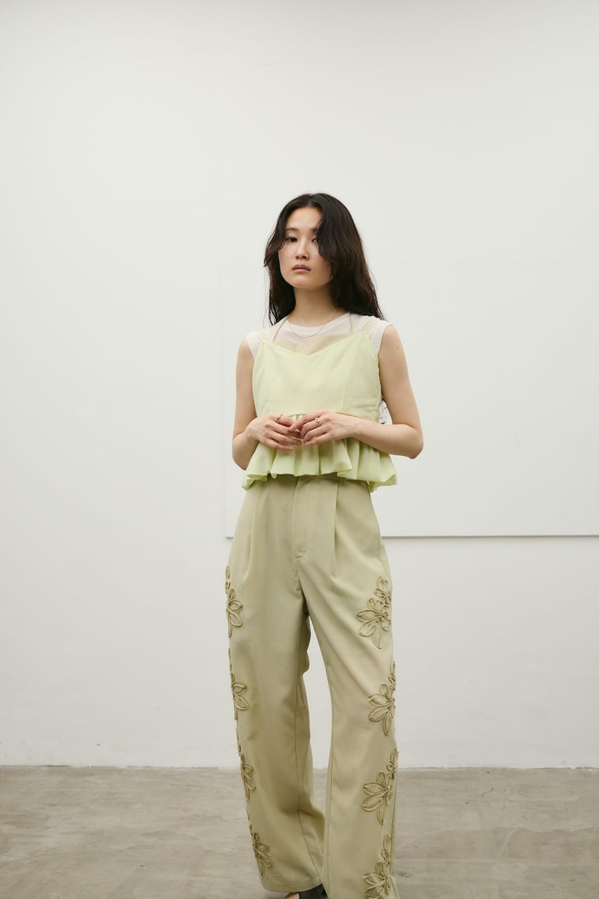 リネンミックスバルーンキャミ MINT S