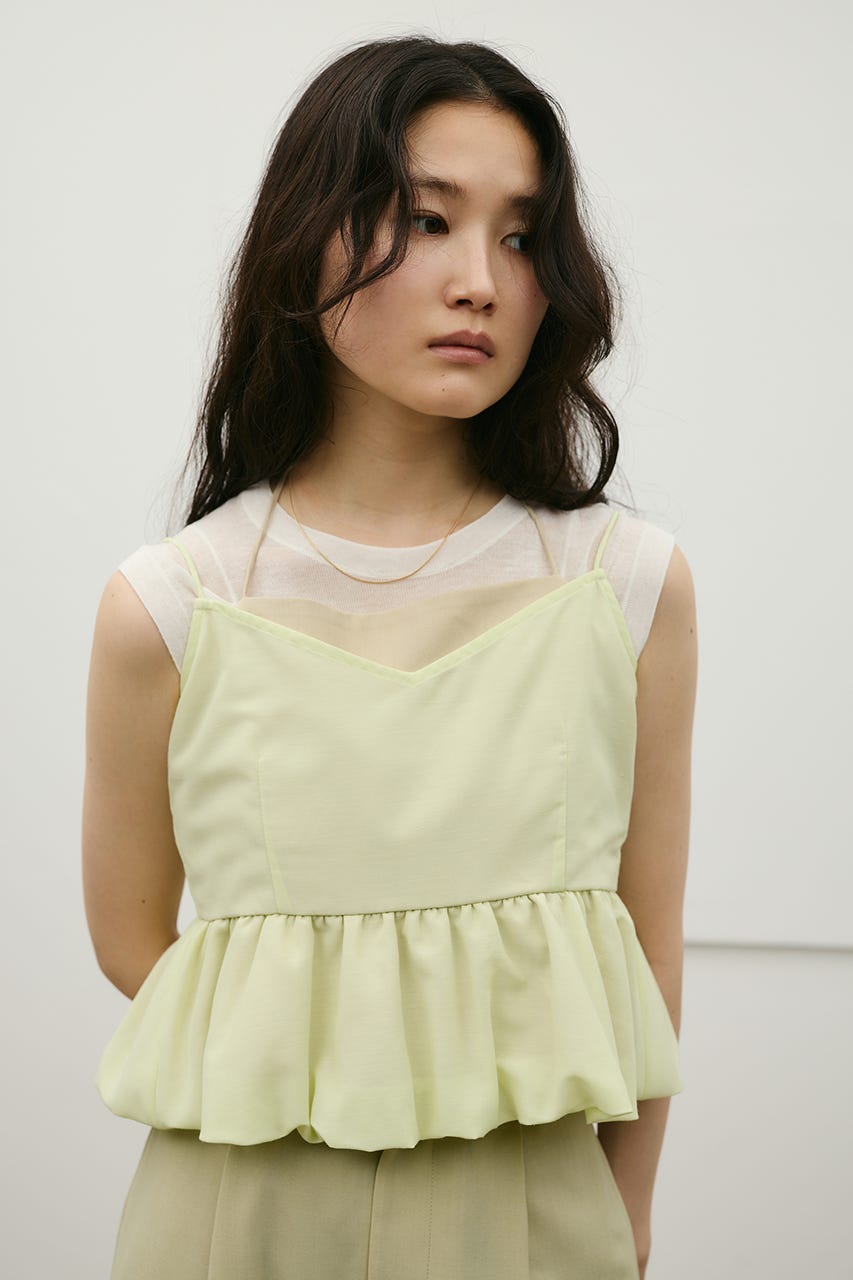 リネンミックスバルーンキャミ MINT S