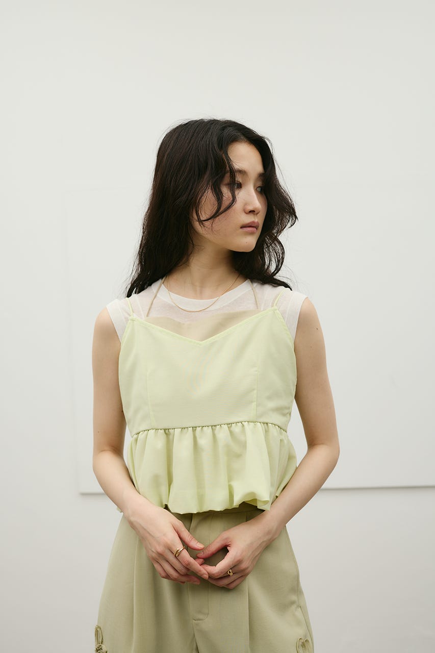 リネンミックスバルーンキャミ MINT S