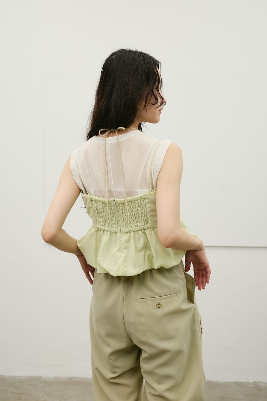 リネンミックスバルーンキャミ MINT S