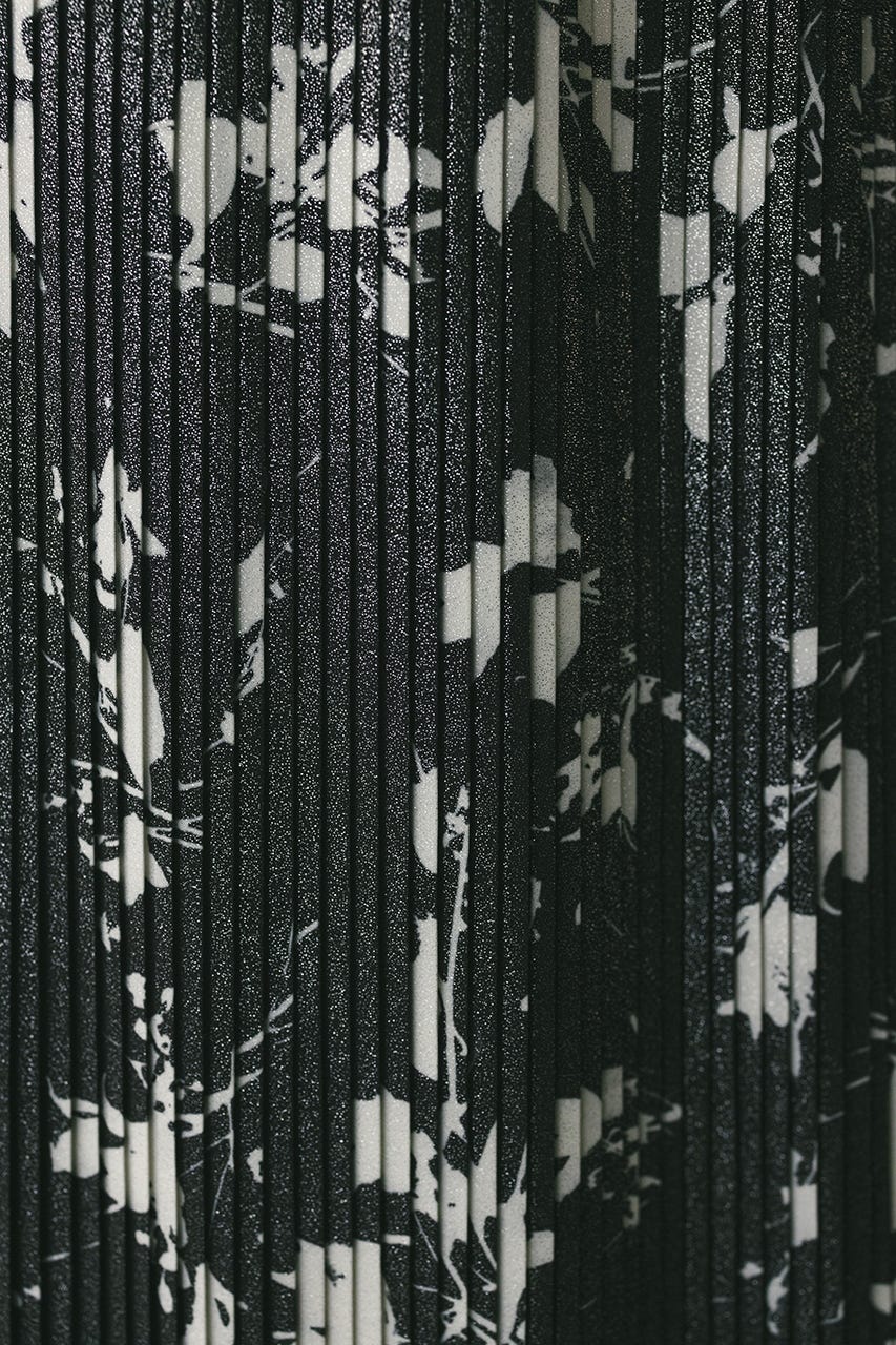 フラワープリントプリーツスカート BLK M