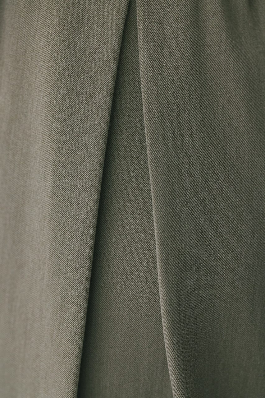 ハイウエストタックワイドパンツ L/BEG S