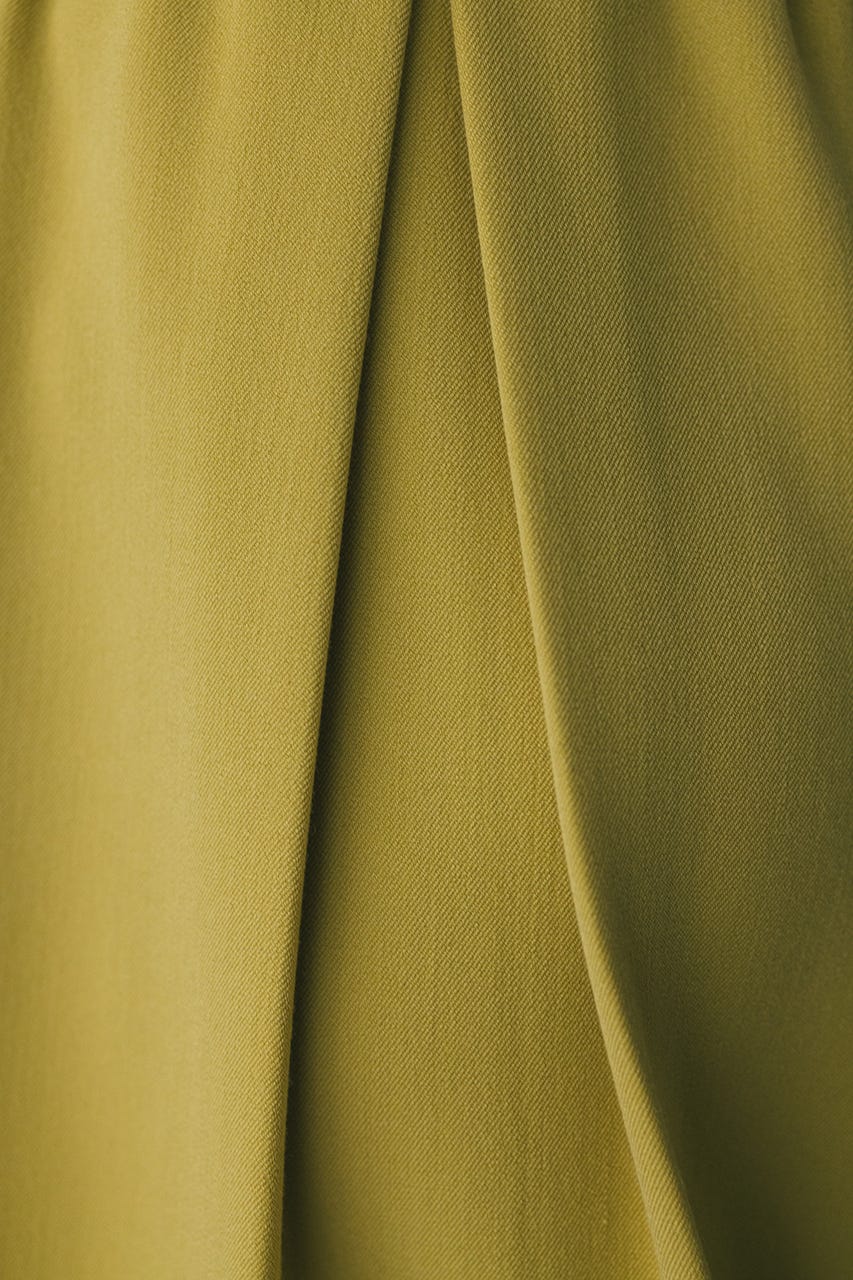 ハイウエストタックワイドパンツ YEL M