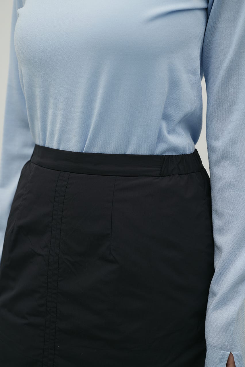 パディングミニスカート BLK S