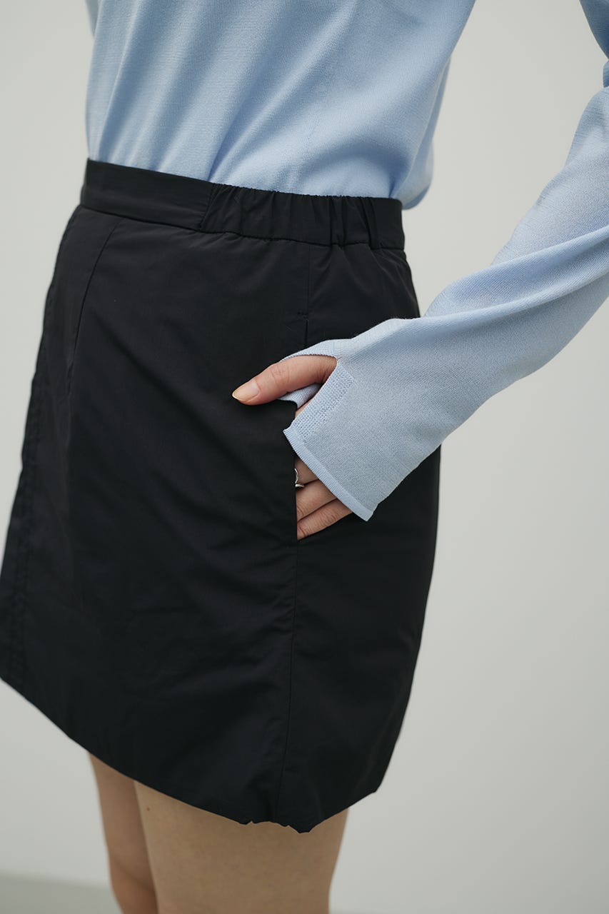 パディングミニスカート BLK S