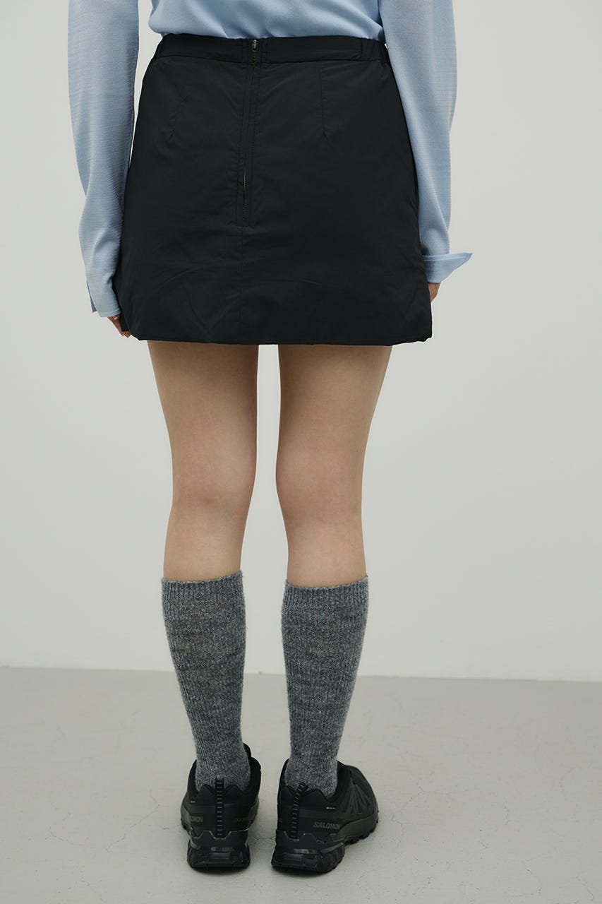 パディングミニスカート BLK S