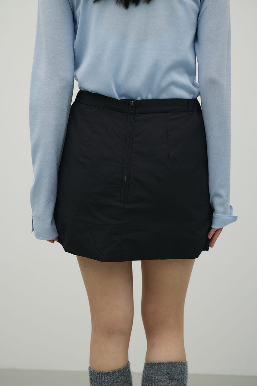 パディングミニスカート BLK S