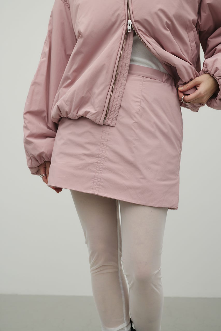 パディングミニスカート PNK S