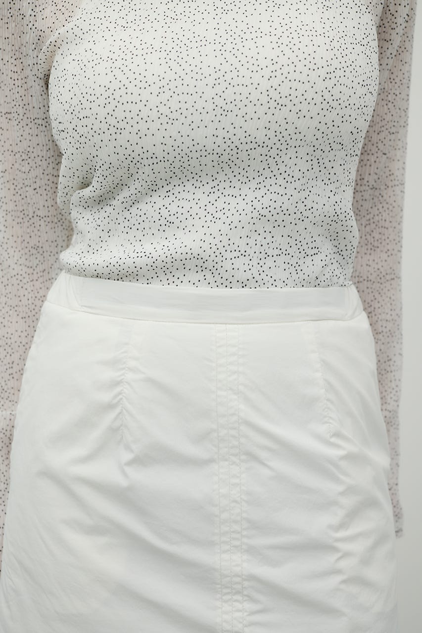 パディングミニスカート WHT S