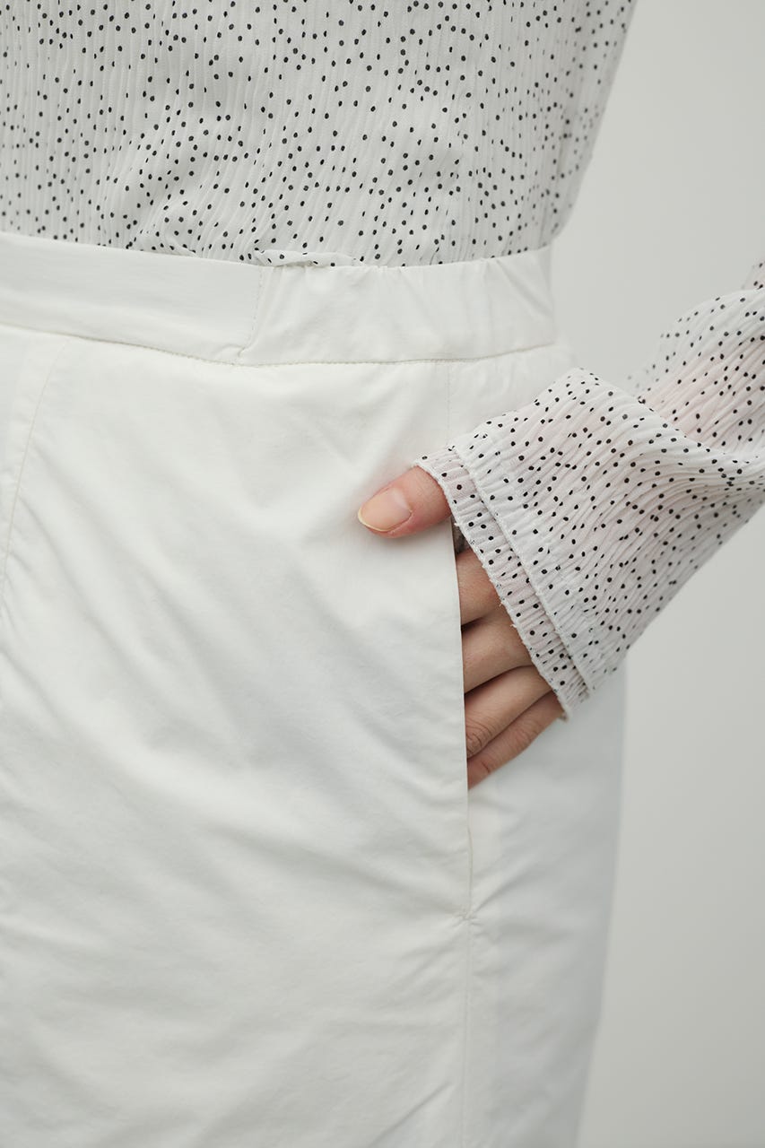 パディングミニスカート WHT S