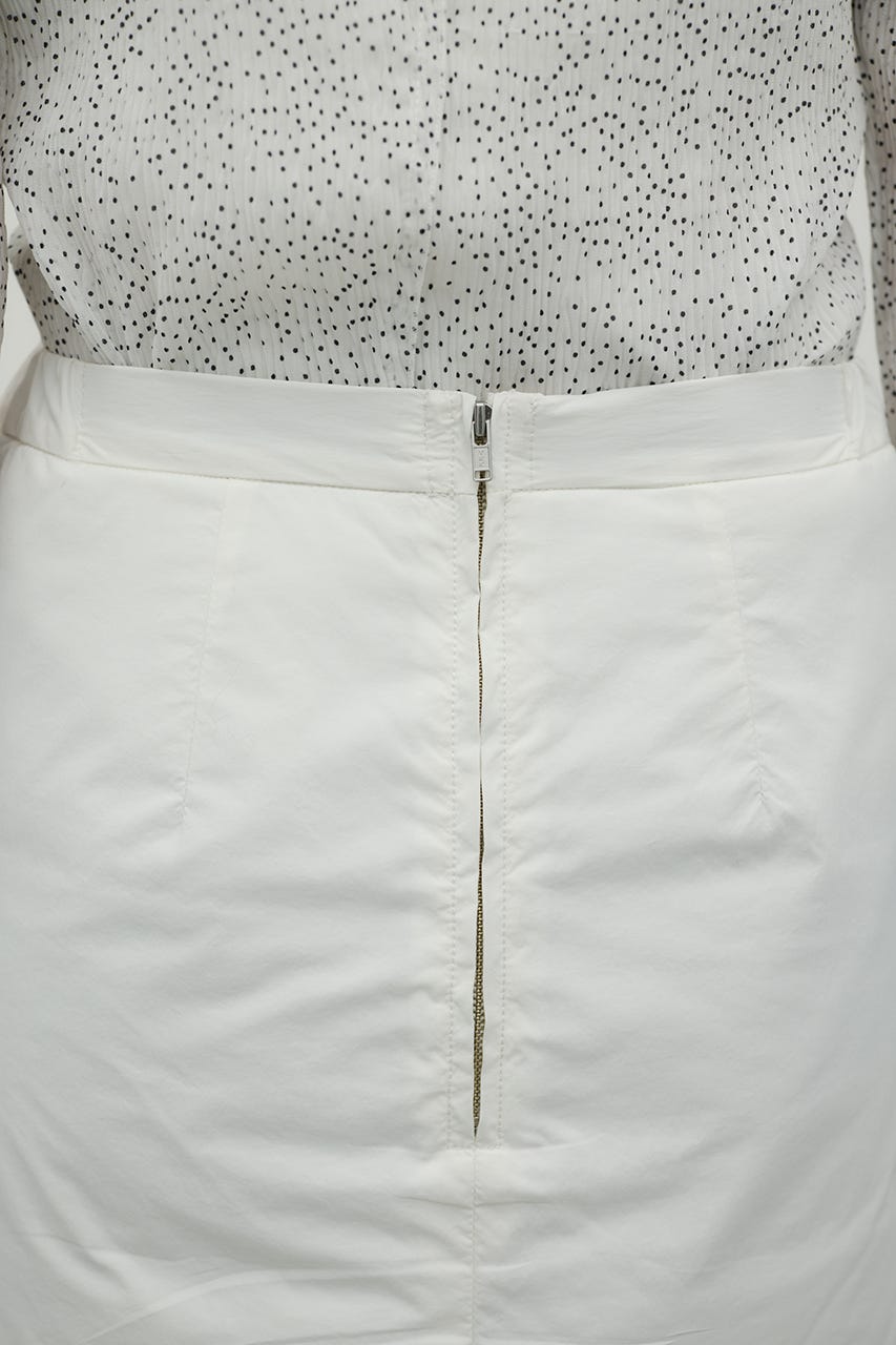 パディングミニスカート WHT S