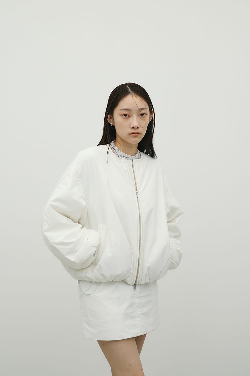 パディングミニスカート WHT S