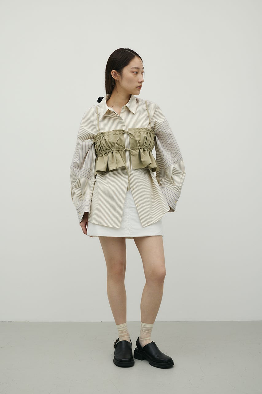 パディングミニスカート WHT S