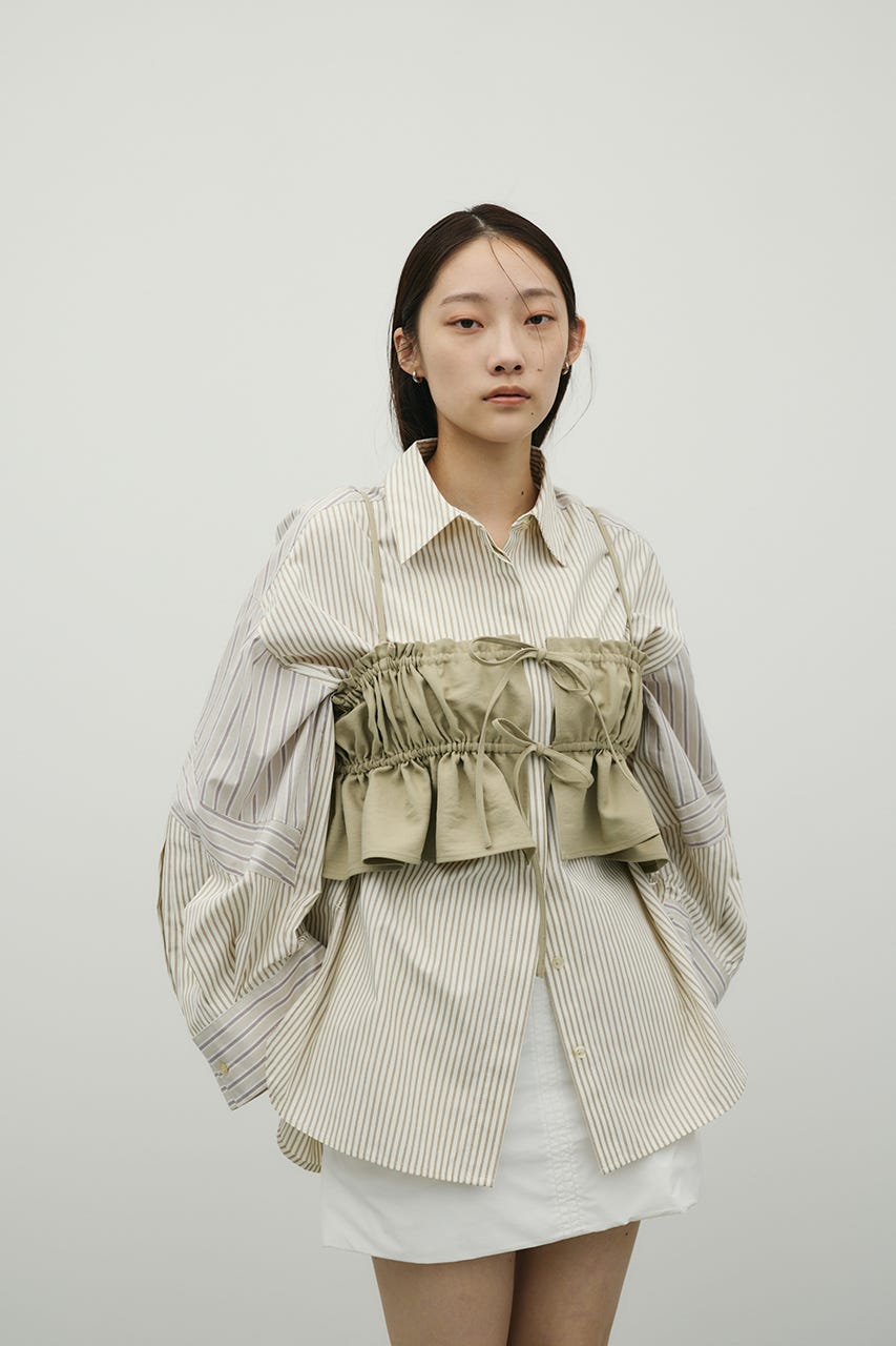 パディングミニスカート WHT S