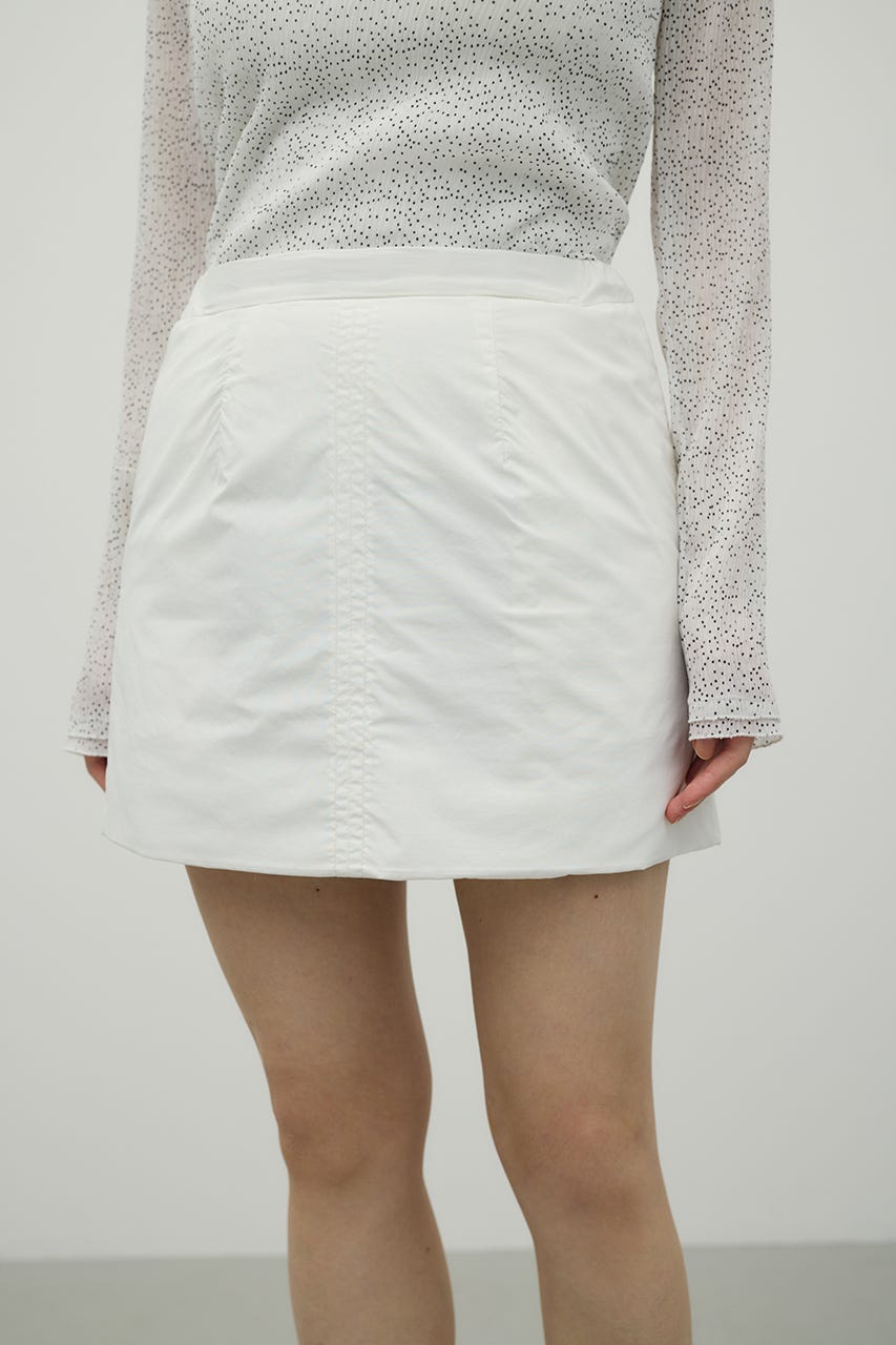 パディングミニスカート WHT S