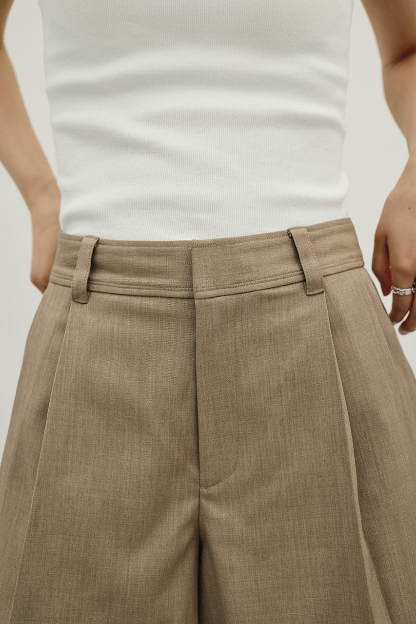 リメイクライクショートパンツ BEG M