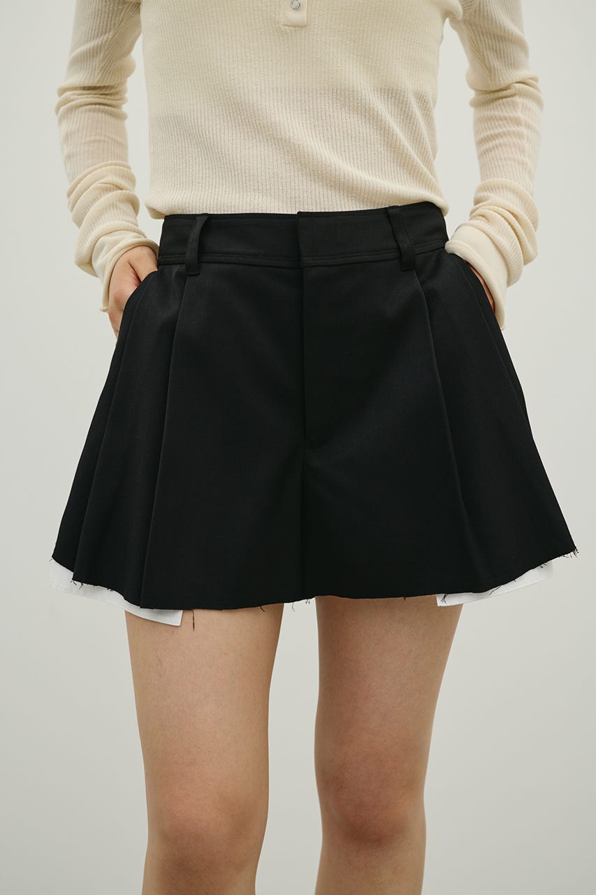 リメイクライクショートパンツ BLK S