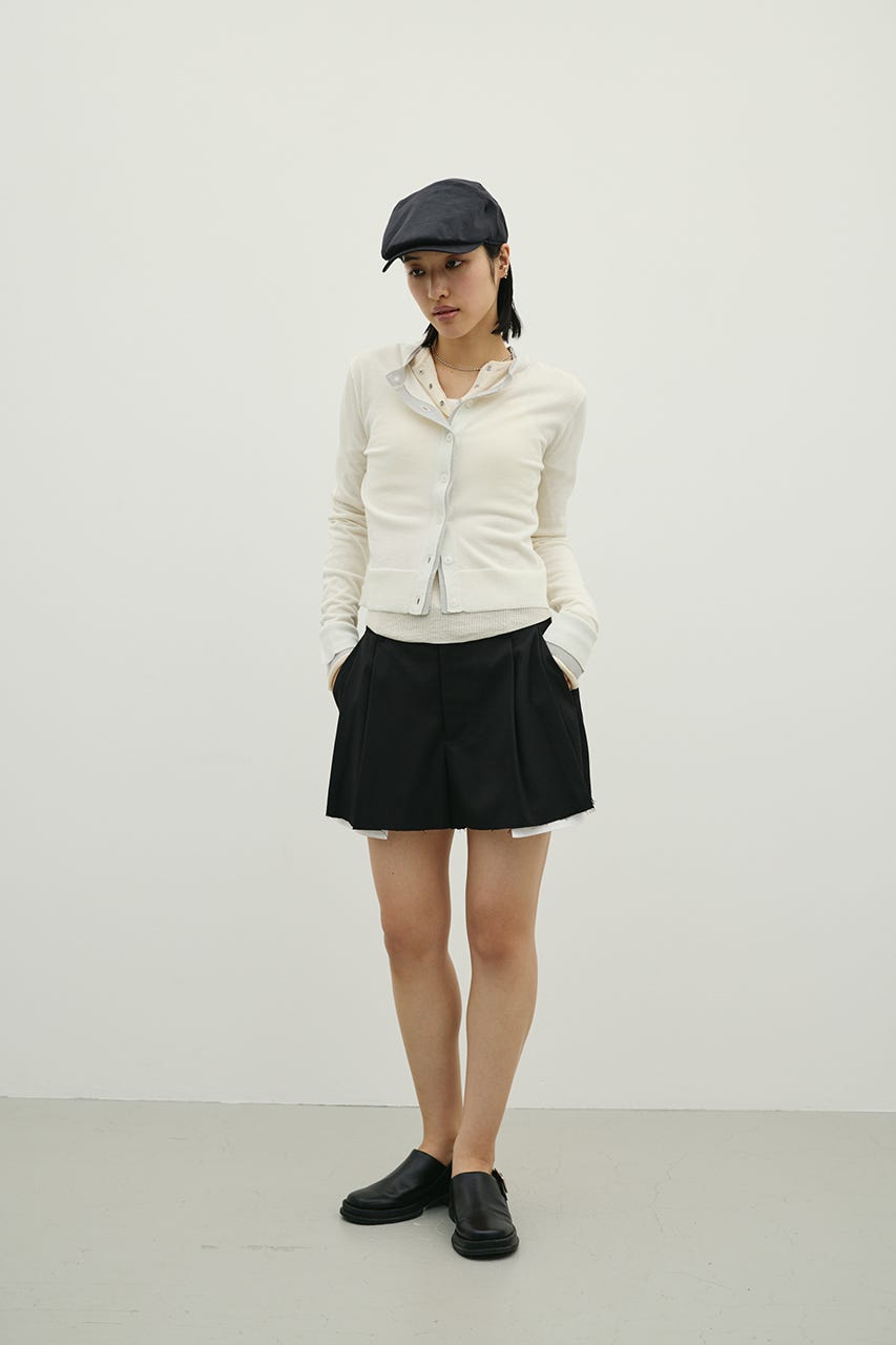 リメイクライクショートパンツ BLK S