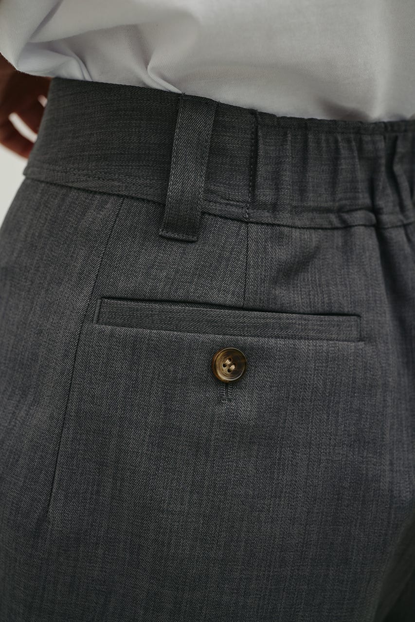 リメイクライクショートパンツ GRY S