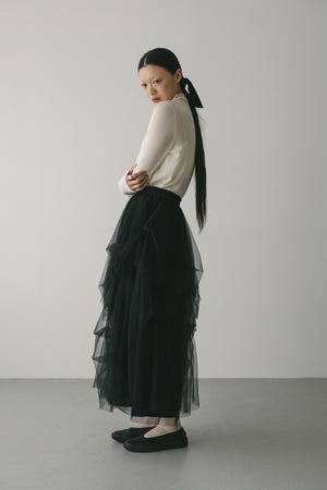 ランダムティアードチュールスカート