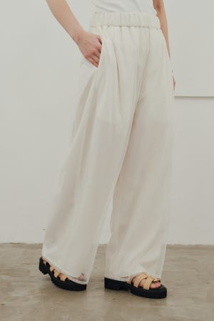 シアーレイヤードリラックスパンツ