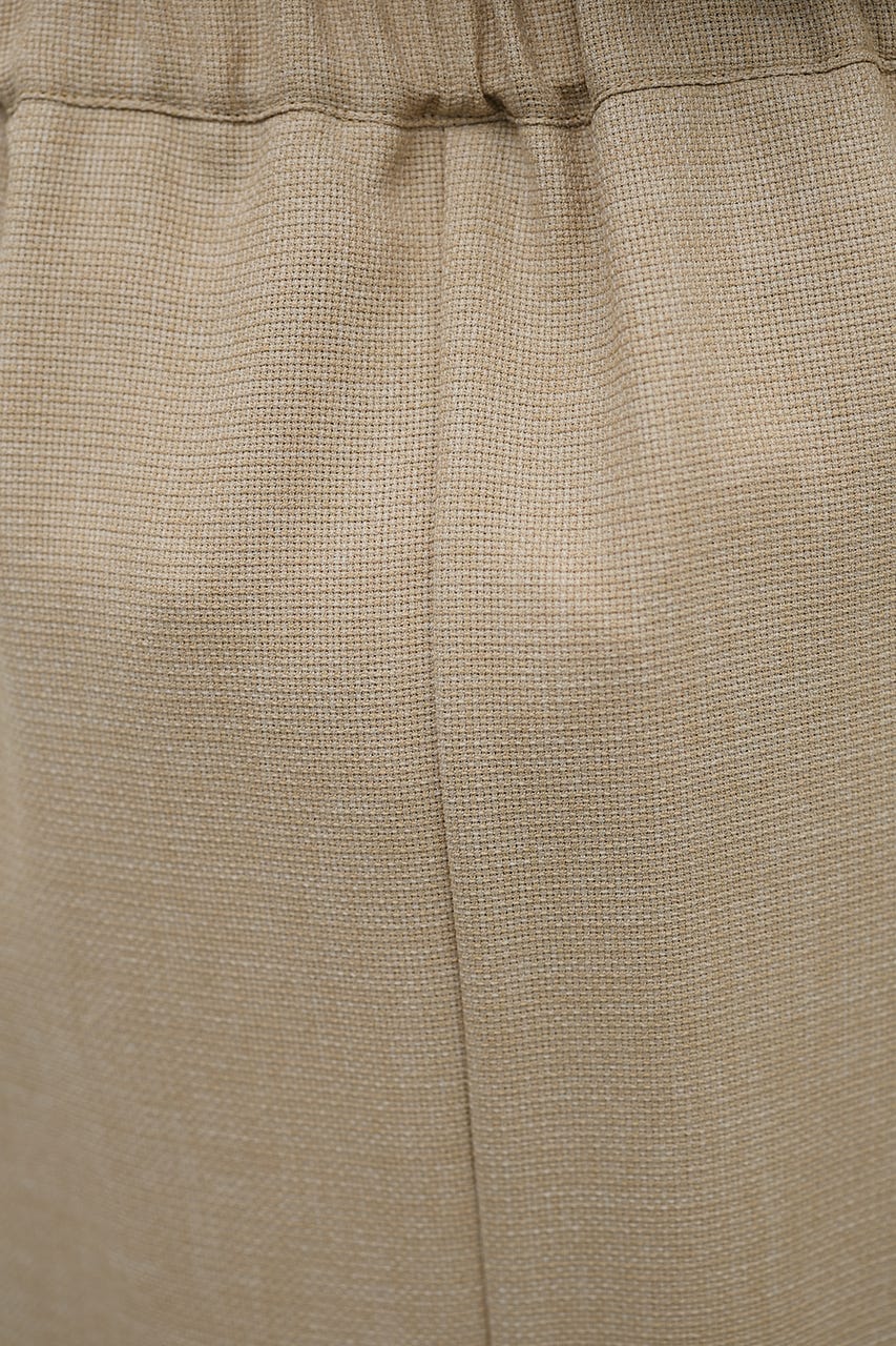 リネンライクストレートスカート BEG M