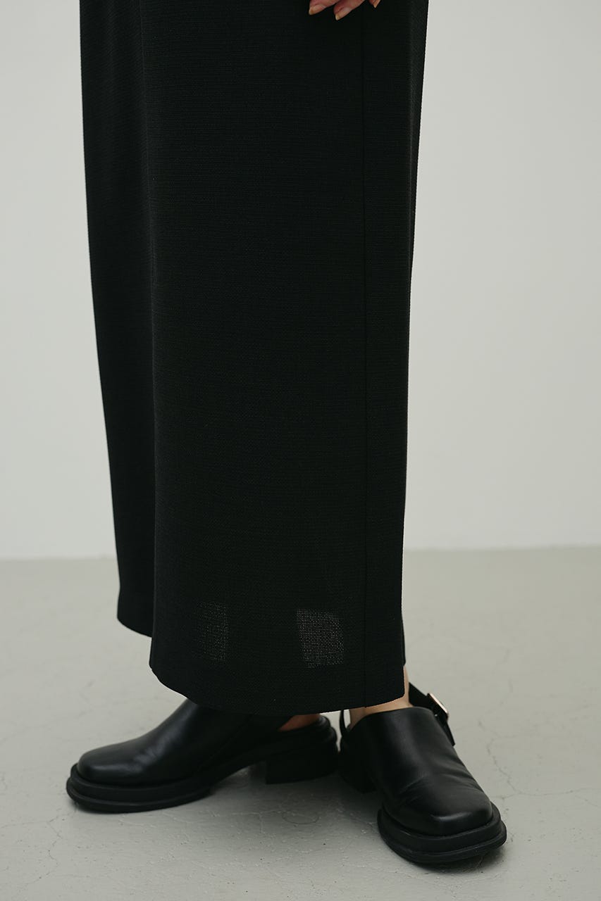 リネンライクストレートスカート BLK M