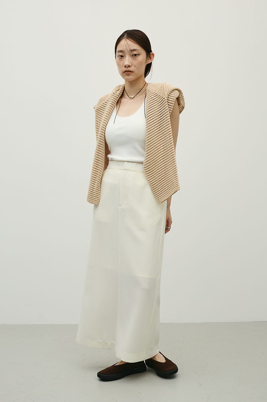 リネンライクストレートスカート IVOY M