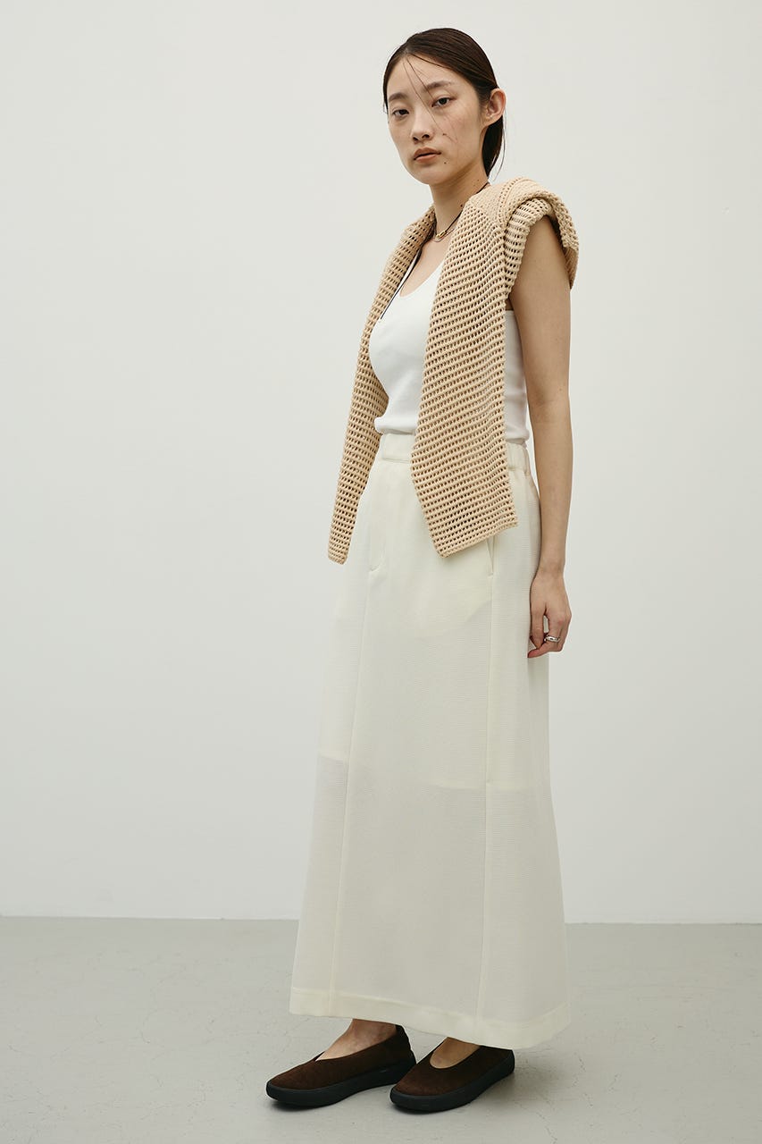 リネンライクストレートスカート IVOY M