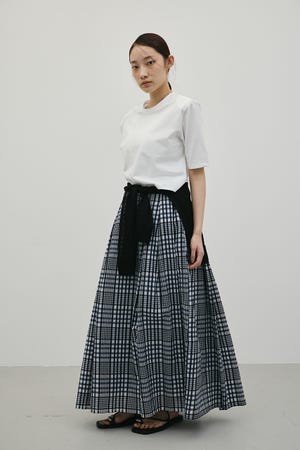 シアーチェックスカート