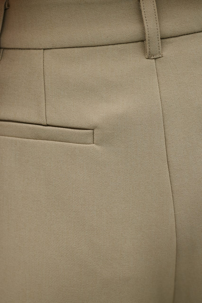 ローウエストタックワイドパンツ BEG S